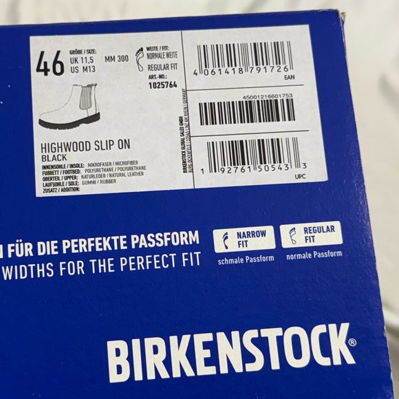 Birkenstock NEW Highwood Leather Boots Black Slip On Mens Size 13 - Picture 6 of 11
